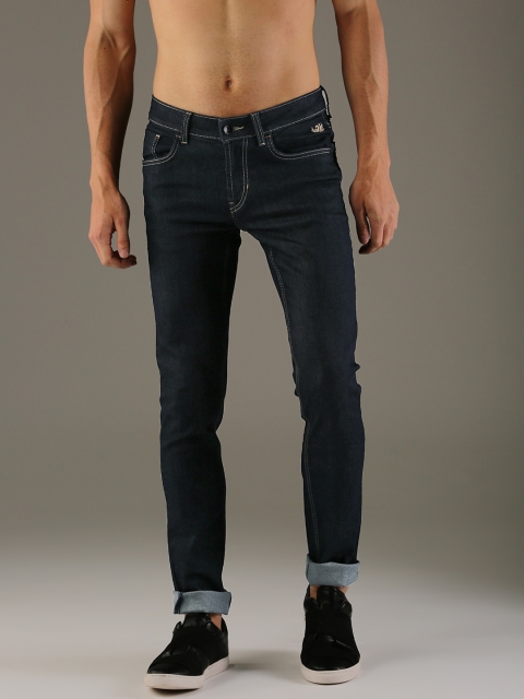 

Flying Machine Men Navy Blue Skinny Fit Low-Rise Clean Look Stretchable Jeans