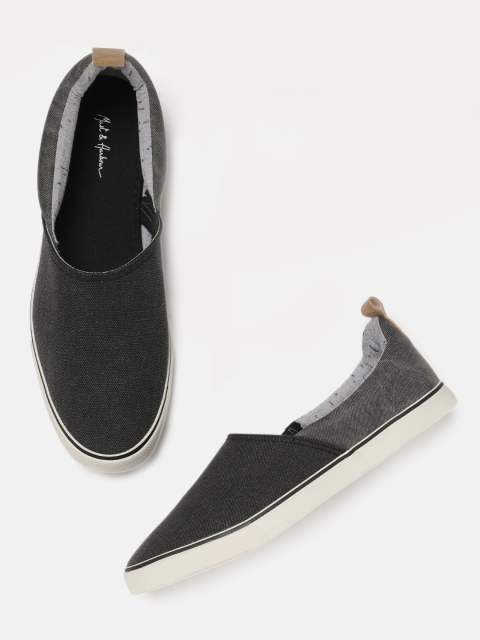 

Mast & Harbour Men Black Slip-On Sneakers