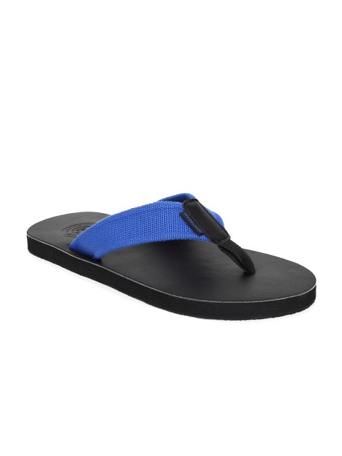 

Woodland Men Black & Blue Solid Thong Flip-Flops