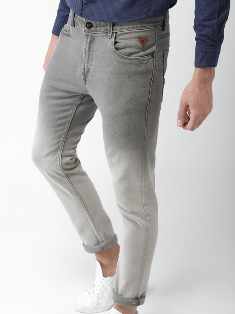

Harvard Men Grey Skinny Fit Mid-Rise Clean Look Stretchable Jeans