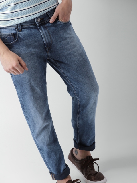 

Harvard Men Blue Slim Tapered Fit Mid-Rise Clean Look Stretchable Jeans