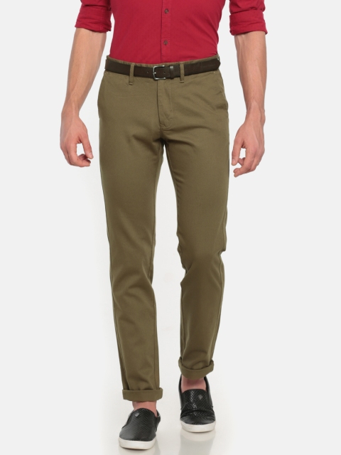 

Indian Terrain Men Brown Brooklyn Slim Fit Solid Chinos