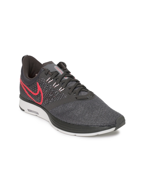 

Nike Women Grey Zoom Strike Running Shoes