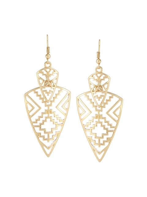 

Kazo Gold-Toned Contemporary Drop Earrings