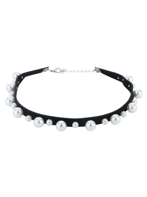

Kazo Black & Silver Metal Necklace