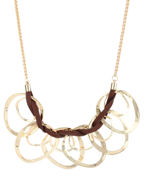 

Kazo Gold-Toned & Brown Metal Necklace
