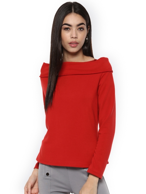 

Kazo Women Red Solid Top