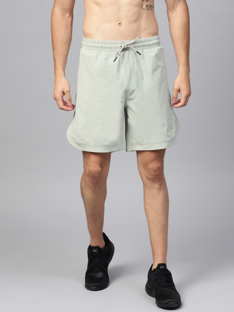 

HRX by Hrithik Roshan Men Grey Solid Running Sports Shorts