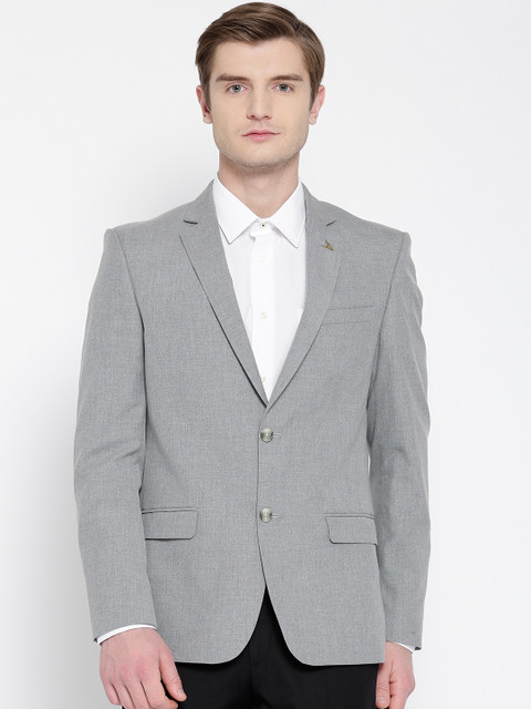 

Arrow Grey Body Tailored Fit Single-Breasted Formal Blazer
