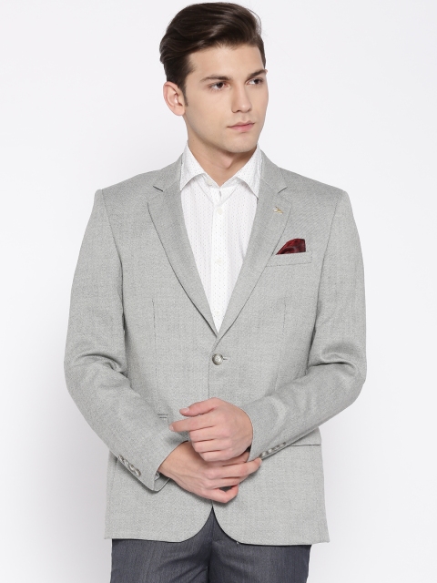 

Arrow Grey Single-Breasted Tailored Fit Formal Blazer
