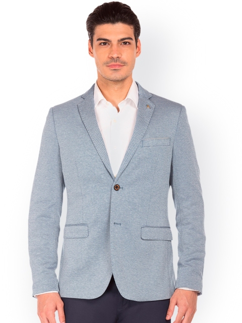 

Arrow Men Blue Slim Fit Solid Single Breasted Blazer