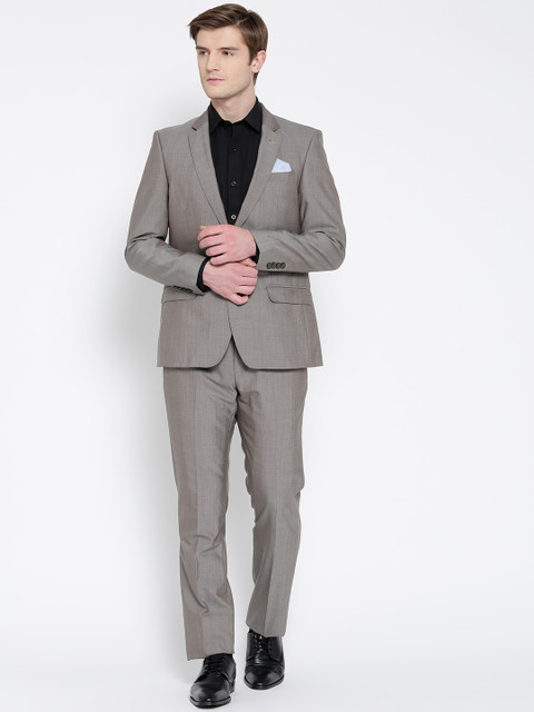 

Arrow Men Grey Single-Breasted Tailored Fit Formal Suit