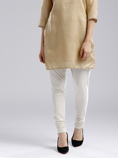 

W Off-White Churidar Leggings