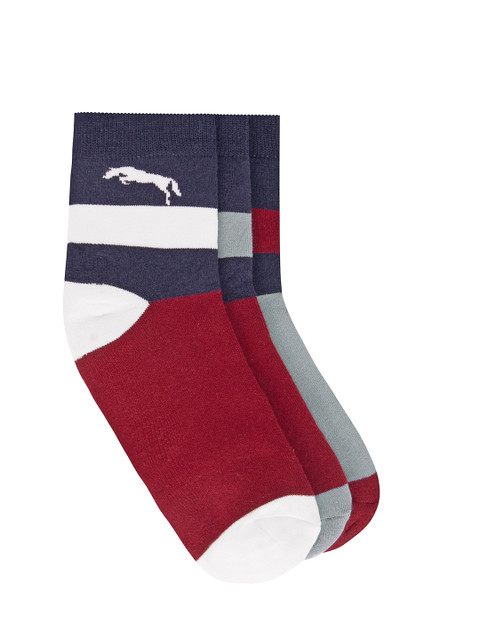 

JUMP USA Men Pack of 3 Ankle-Length Socks, Grey