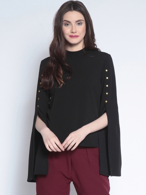 

Marie Claire Women Black Solid Top