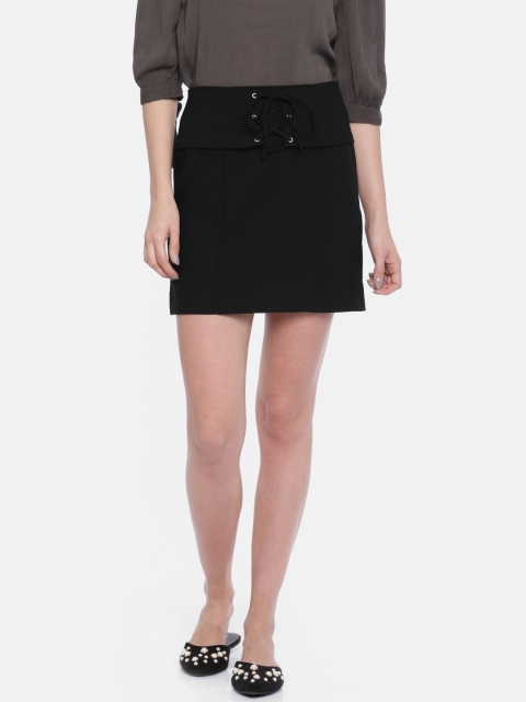 

ONLY Black Mini Straight Skirt
