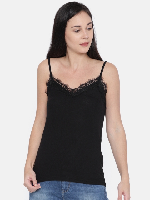 

ONLY Women Black Solid Top