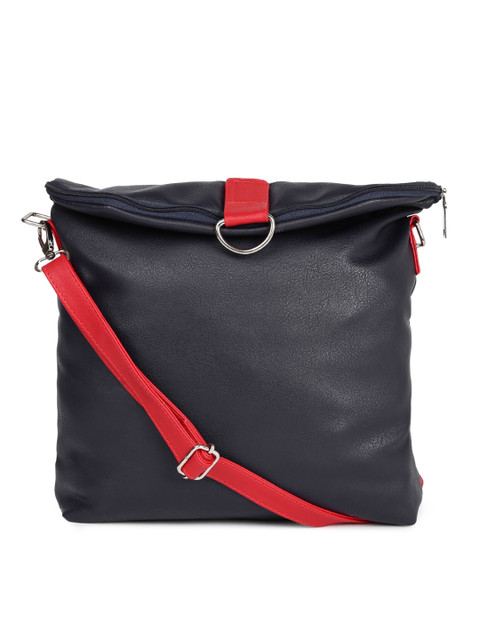 

Ginger by Lifestyle Navy Blue Solid Sling Bag