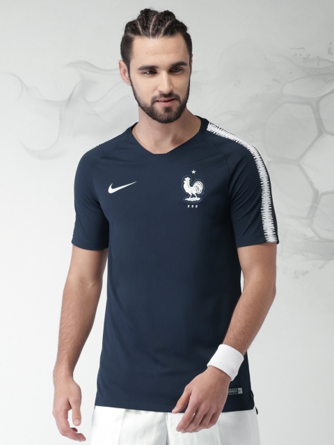 

Nike Men Navy Blue Solid FFF M NK BRT SQD TOP SS T-Shirt