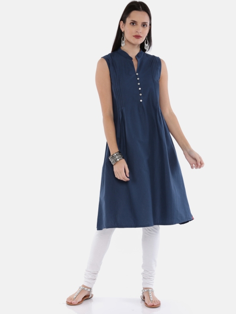 

Biba Women Assorted Solid Straight Kurta
