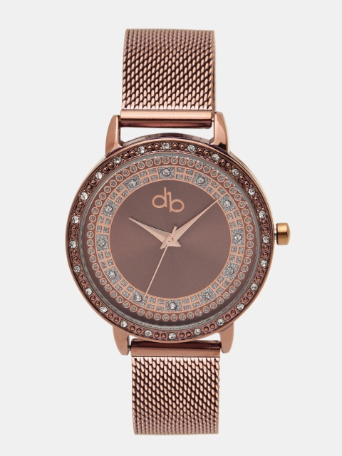 

DressBerry Women Bronze-Toned Analogue Watch P018