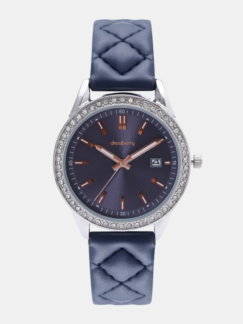 

DressBerry Women Navy Analogue Watch DB-H1, Navy blue