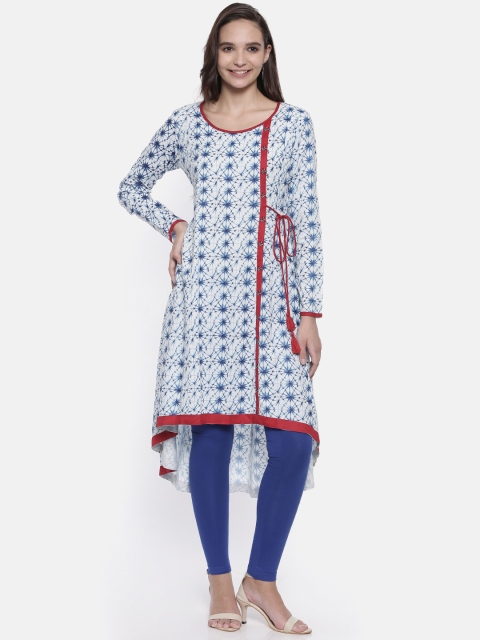 

Anahi Women Off-White Printed A-Line Kurta