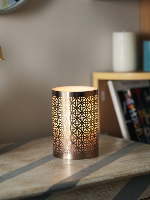 

HOME DECOR INDIA Rose Gold-Toned Candle