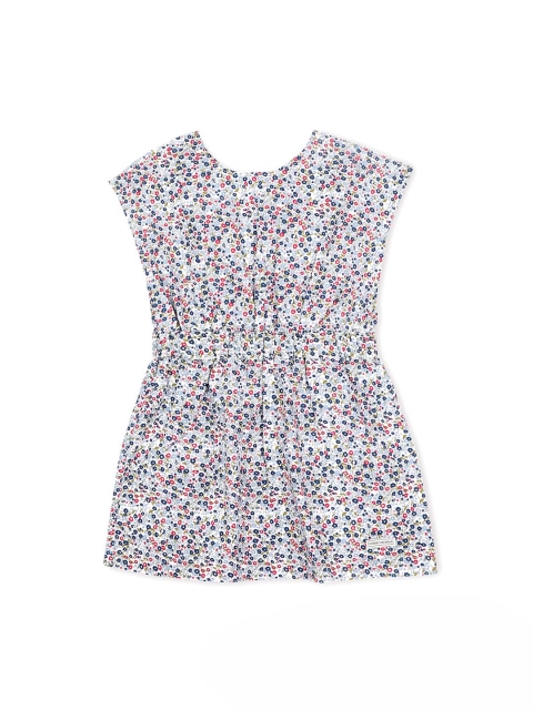 

Cherry Crumble Girls White Printed Fit and Flare Dress