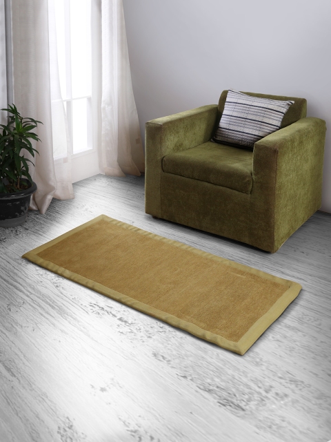 

MASPAR Green Dark Dune Simply Chenille Rectangle-Shaped Bath Rug