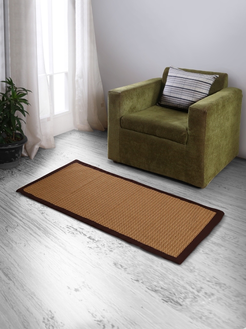 

MASPAR Beige Dark Dune Checkered Rectangle-Shaped Bath Rug