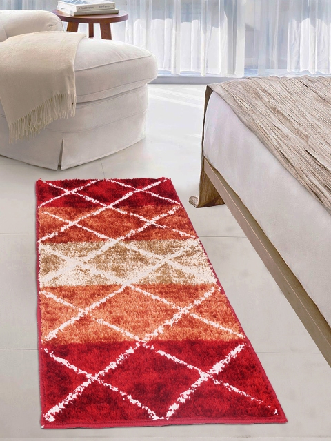 

Story@home Brown & Red Striped Carpet