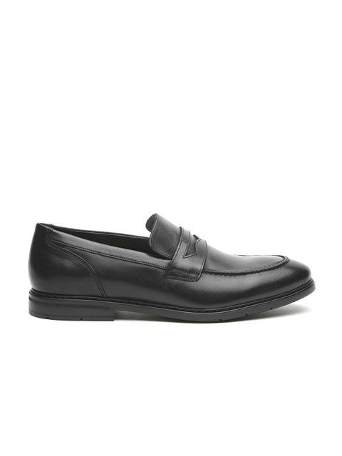 

Clarks Men Black Leather Formal Penny Loafers