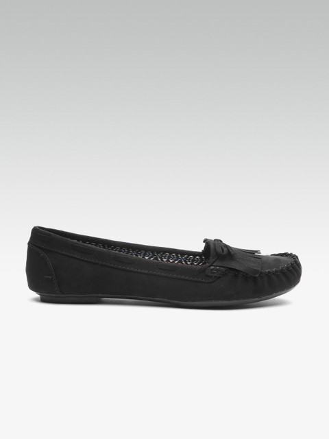 

DOROTHY PERKINS Women Black Solid Loafers