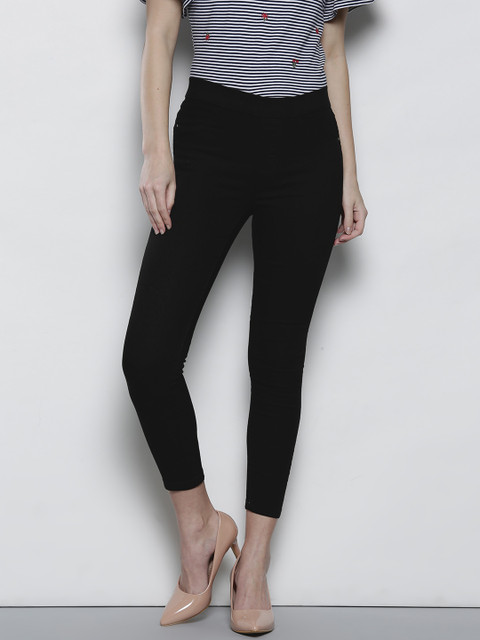 

DOROTHY PERKINS Black Ankle-Length Jeggings