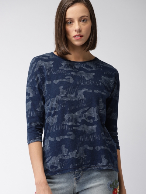 

Levis Women Blue Printed Round Neck T-shirt