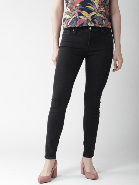 

Levis Women Black 711 Skinny Fit Clean Look Stretchable Jeans