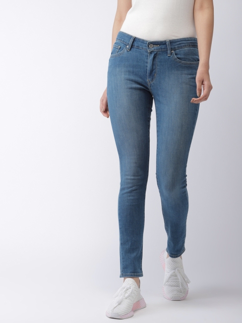 

Levis Women Blue Skinny Fit Mid-Rise Clean Look Stretchable Jeans 711