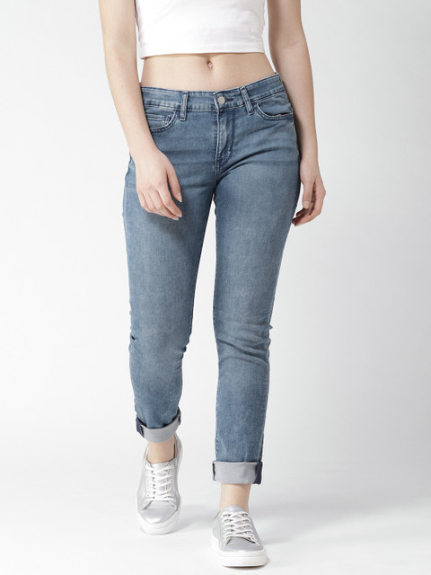 

Levis Women Blue Skinny Fit Mid-Rise Clean Look Stretchable Jeans 711