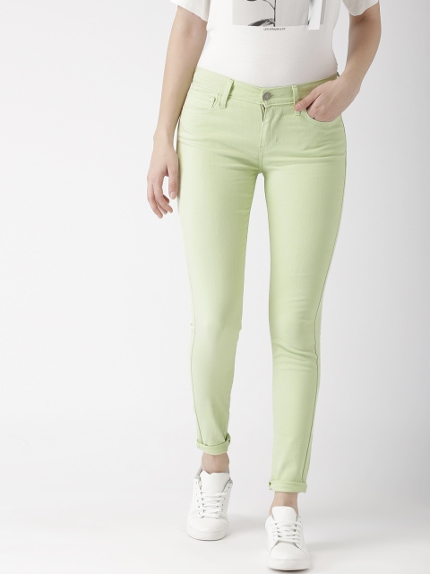 

Levis Women Green 710 Super Skinny Fit Mid-Rise Clean Look Jeans