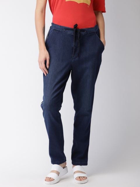 

Levis Women Blue Solid Trousers