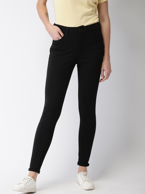 

Levis Women Black 720 Super Skinny Fit Solid Regular Trousers