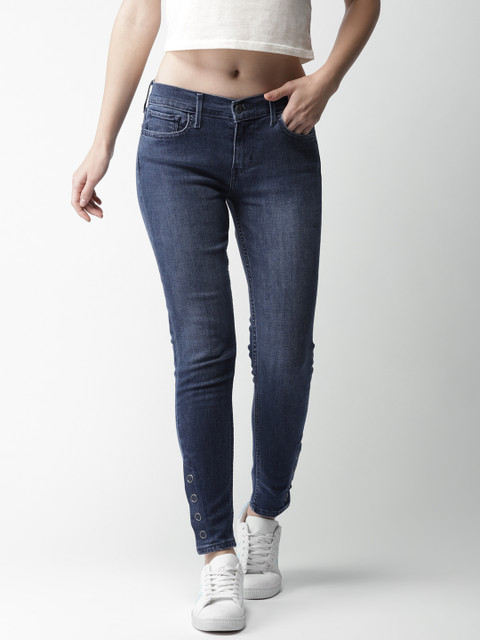 

Levis Women Blue Super Skinny Fit Mid-Rise Clean Look Stretchable Jeans 710