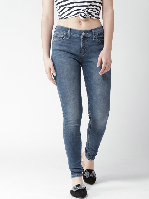 

Levis Women Blue 710 Super Skinny Fit Mid-Rise Clean Look Stretchable Jeans