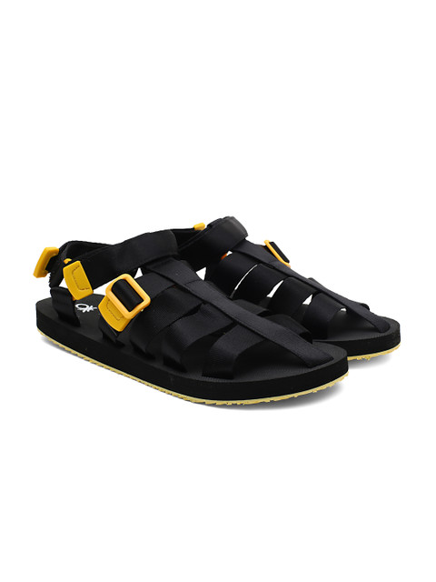 

United Colors of Benetton Men Black Comfort Sandals