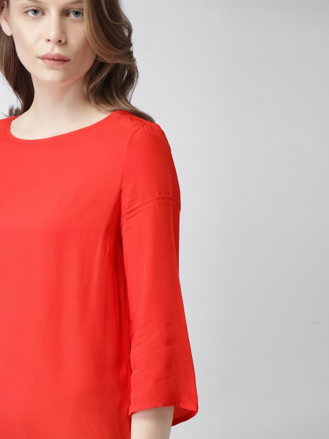 

Tommy Hilfiger Women Red Solid Top