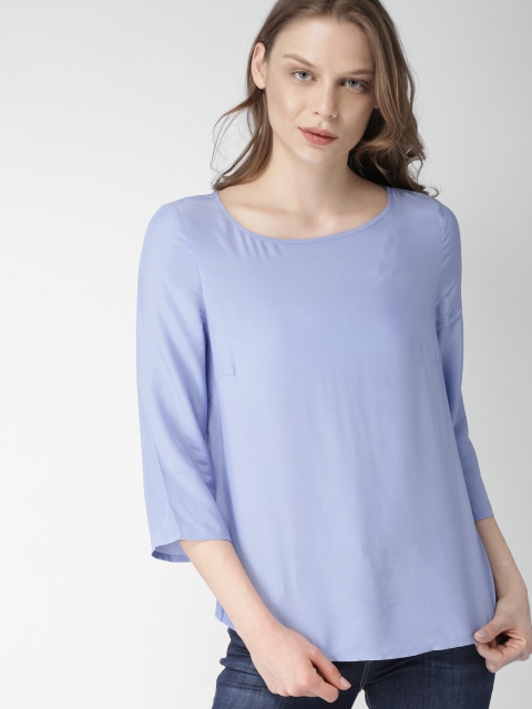 

Tommy Hilfiger Women Blue Solid Top