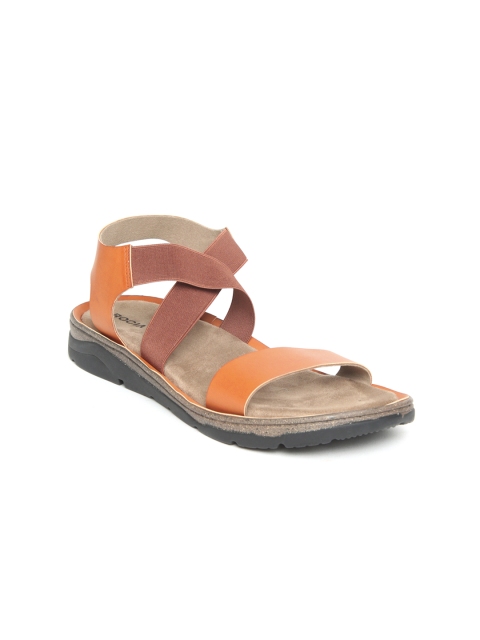 

Rocia Women Orange Solid Synthetic Open Toe Flats