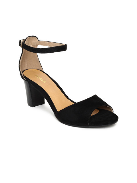 

Rocia Women Black Solid Sandals