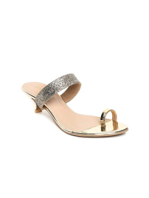 

Rocia Women Gold-Toned Solid Sandals